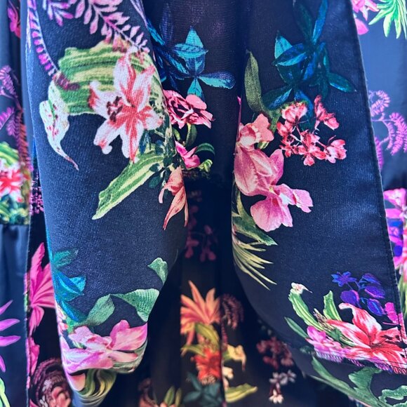 INC International Concepts Floral Tiered Maxi Dress Womens Small Resort Beach - Picture 8 of 14